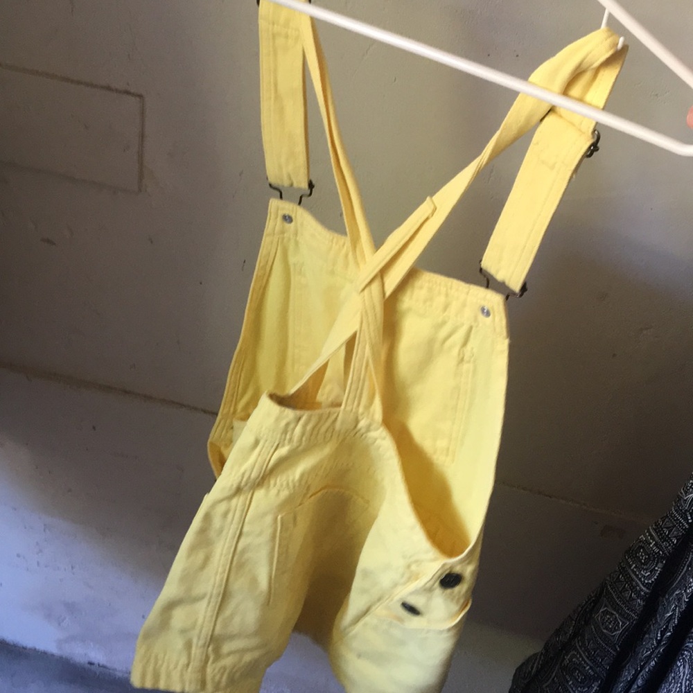 Yellow denim overalls - Picture 2 of 2